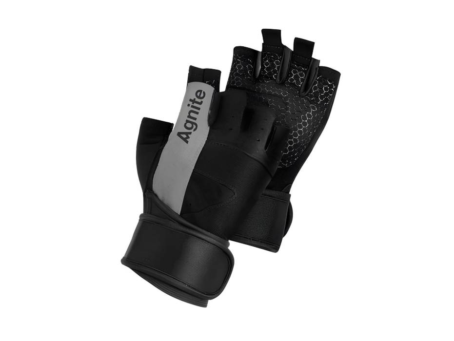 Agnite ER351 Fitness Gloves (M Size, Palm Circumference: 18-20cm, Grey) – Durable Grip & Comfort for Every Workout