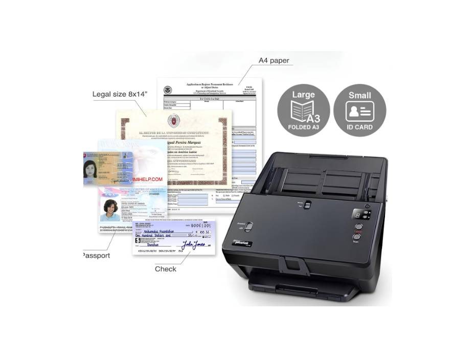 Plustek SmartOffice PT2160 ADF Scanner - Duplex Scanning