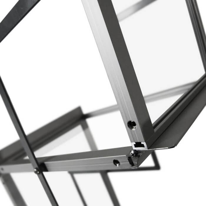 Z-Shape Promoter Brochure Stand Foldable with aluminium case, A4 Size - Altimus