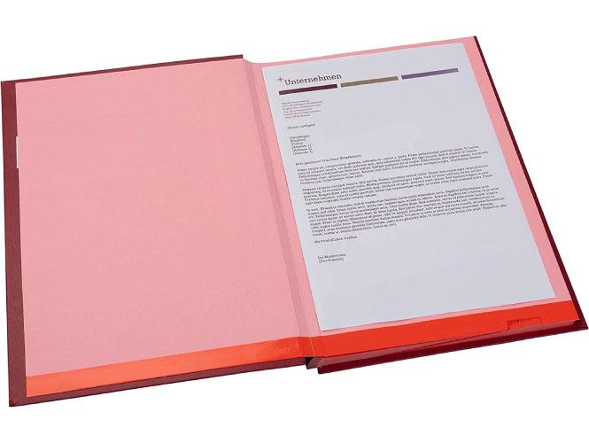 Elba 41403 Signature Book, 20 Compartments, PVC Cover, Red - Altimus