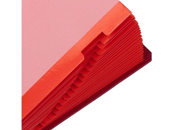 Elba 41403 Signature Book, 20 Compartments, PVC Cover, Red - Altimus