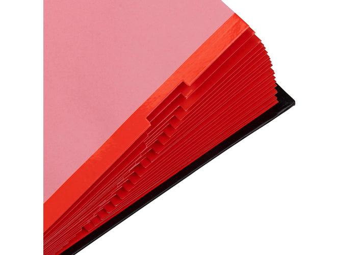 Elba 41403 Signature Book, 20 Compartments, PVC Cover, Black - Altimus