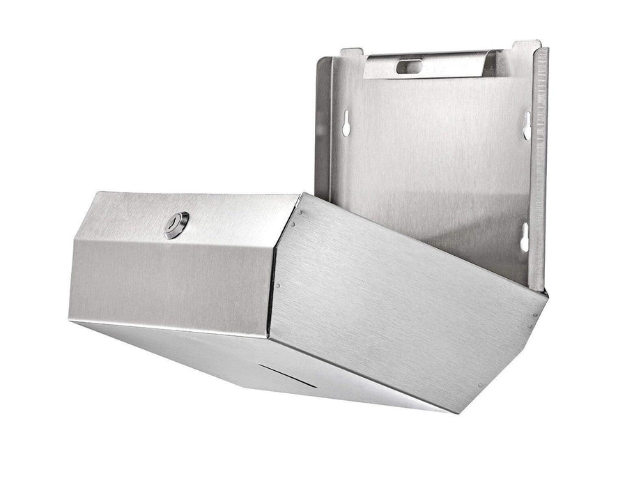 C-Fold - Interfold Stainless Steel-Mini Tissue Dispenser, 370x90x220mm (BQ209) - Altimus
