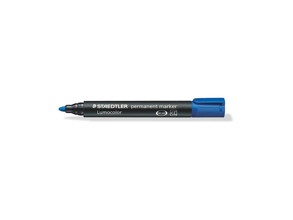Staedtler Lumocolor Permanent Marker, Bullet Tip, Blue - Altimus