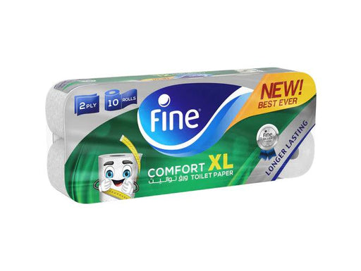 Fine Extra Long 2 Ply Toilet Paper Tissue x 10Rolls - Altimus