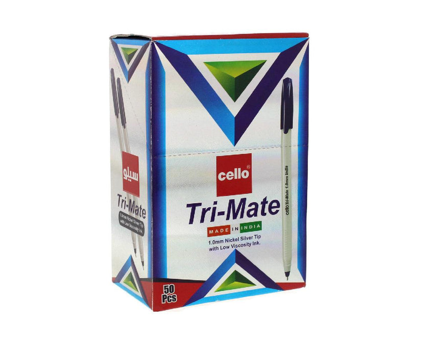 Cello Trimate Ballpen1.0mm, Black (50 pcs-box) - Altimus