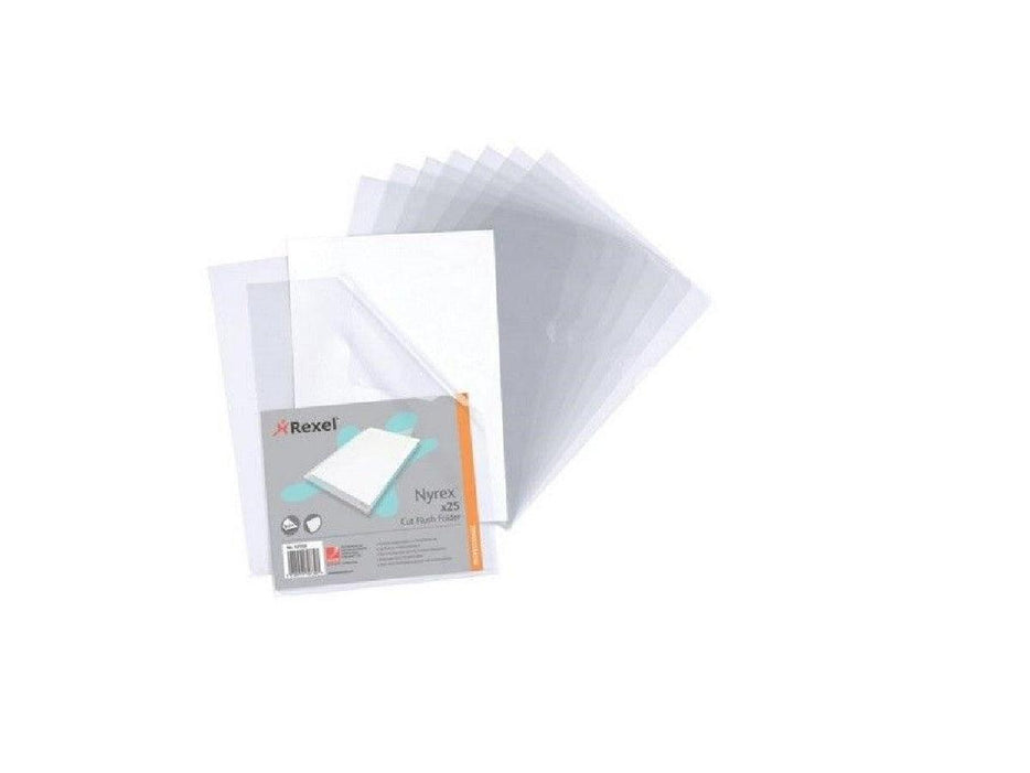 Rexel PFC/A4 12153 Nyrex Cut Flush Folder Embossed PK/25 - Altimus