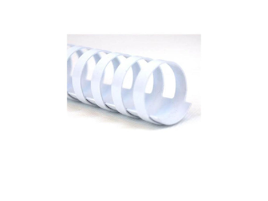 GBC 22mm Comb Binding Rings, 50/box, White (4028612) - Altimus