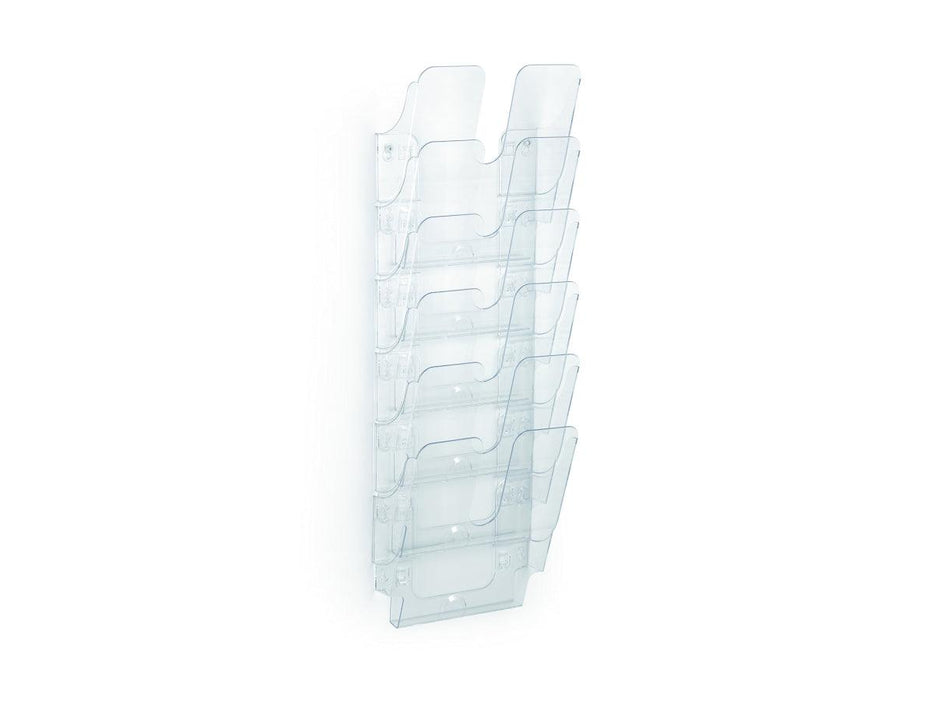 Durable FLEXIPLUS 6 A4, Wall Mounted Brochure Holder, 6 Tier, Transparent - Altimus