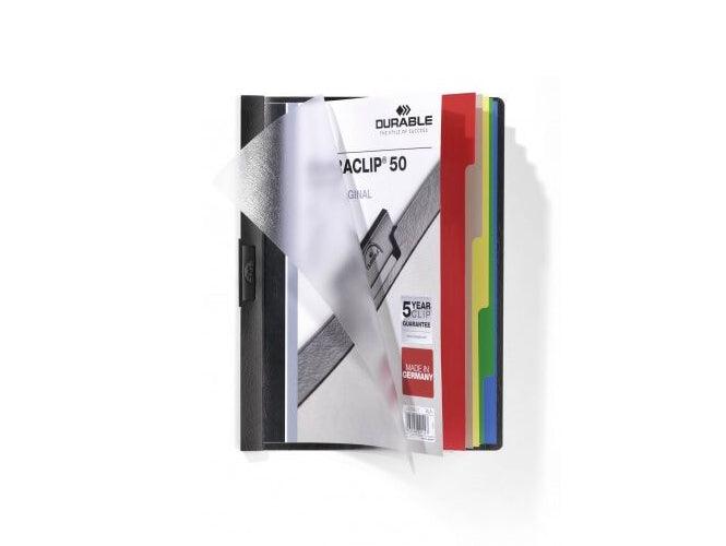 Durable Duraclip 50 Index A4, Black - Altimus