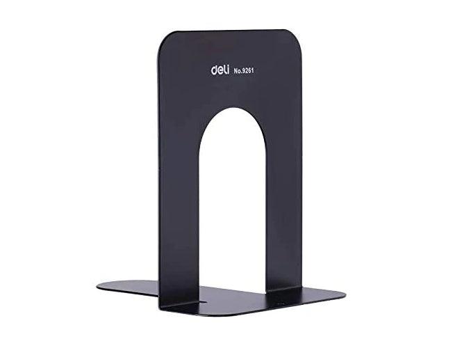DELI 9261 Metal Book Ends, 6 1/2 inches, 43x29x19cm, 2pcs/set, Black - Altimus
