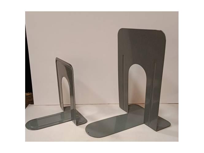 DELI 9261 Metal Book Ends, 6 1/2 inches, 43x29x19cm, 2pcs/set, Grey - Altimus