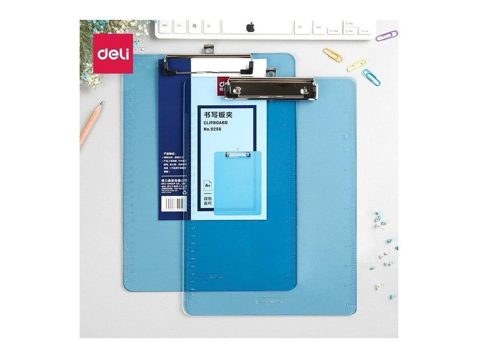 Deli A4 Transparent Plastic Clip Board - Altimus