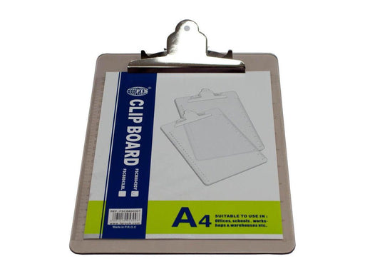 Acrylic Clip Board A4 Grey - FSCB8043GY - Altimus