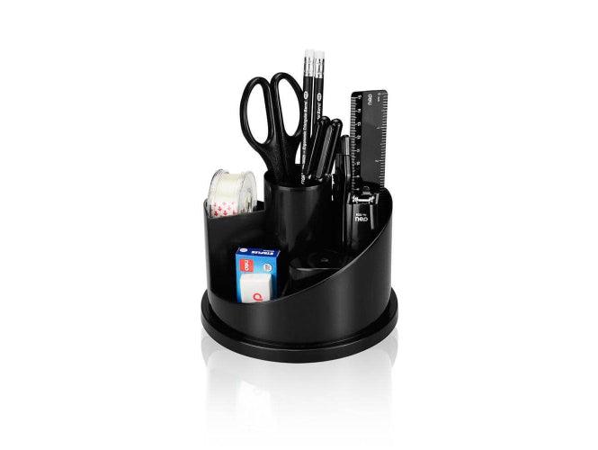 Deli Desk Organizer, Office Butler with 17 Accessories, Black (38251) - Altimus