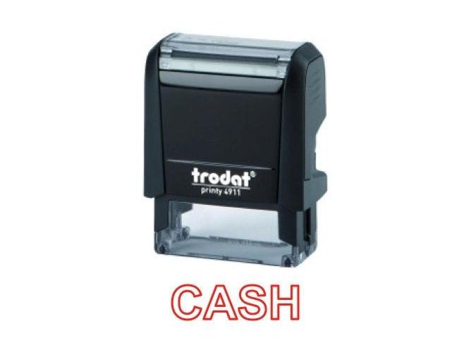 Trodat Printy 4911 Stamp "CASH" - Red - Altimus