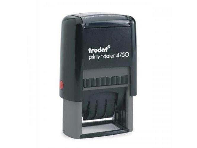 Trodat Printy 4750 Self Inking Dater Stamp "PAID" - Blue - Altimus