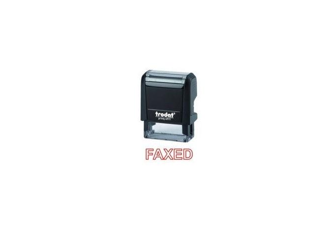 Trodat Printy 4911 Stamp "FAXED" - Red - Altimus