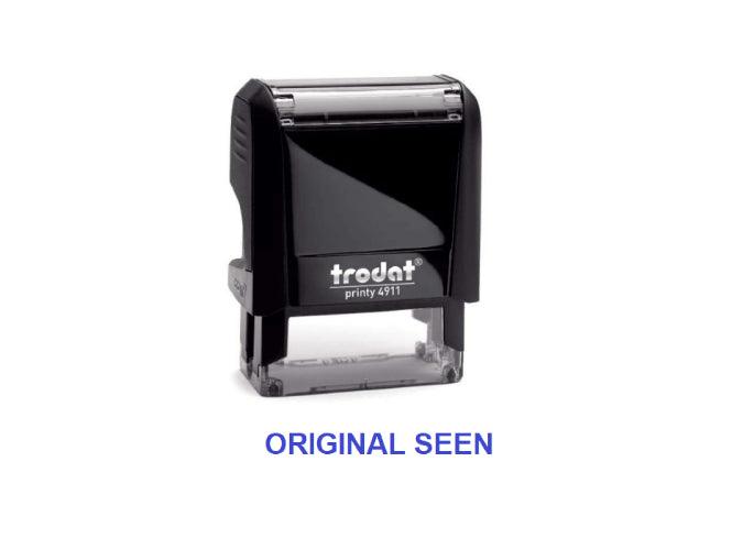 Trodat Printy 4911 Stamp "ORIGINAL SEEN" - Blue - Altimus
