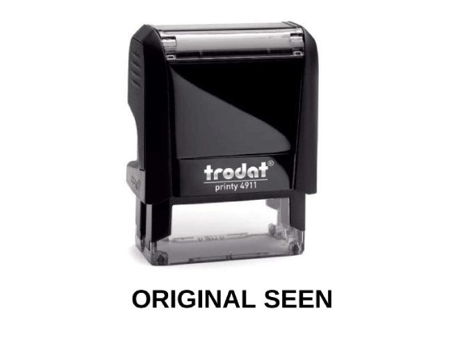 Trodat Printy 4911 Stamp "ORIGINAL SEEN" - Black - Altimus