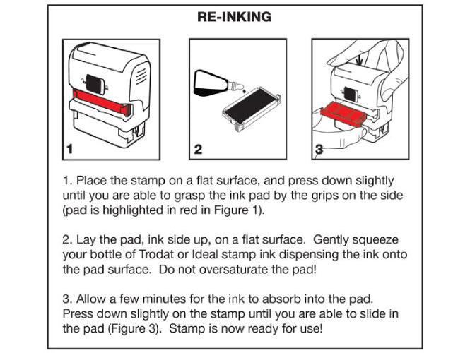 Trodat 4928 Ink Pad Refill (Red) - Altimus