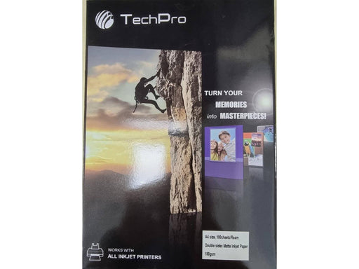 TechPro Superior Inkjet Matt Paper A4 180gsm 100Sheets - Altimus