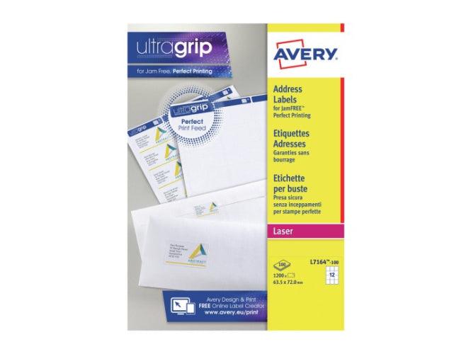 Avery L-7164 White Address Labels, 100 sheets/pack - Altimus