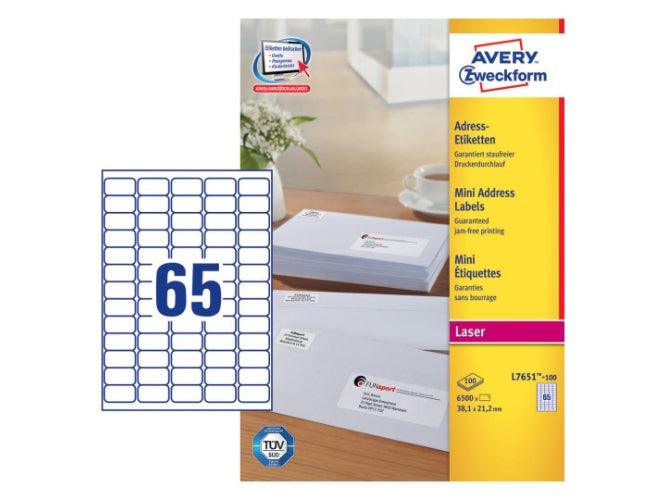 Avery L-7651 Labels - 100sheets/Pack (38.1 x 21.2mm) - Altimus