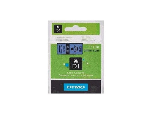 Dymo 53716, D1 Tape, 24mm x 7m, Black on Blue - Altimus