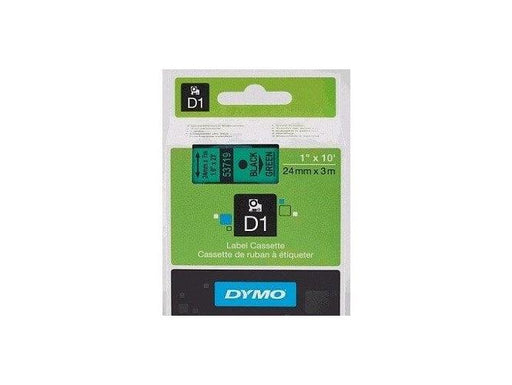 Dymo 53719, D1 Tape, 24mm x 7m, Black on Green - Altimus