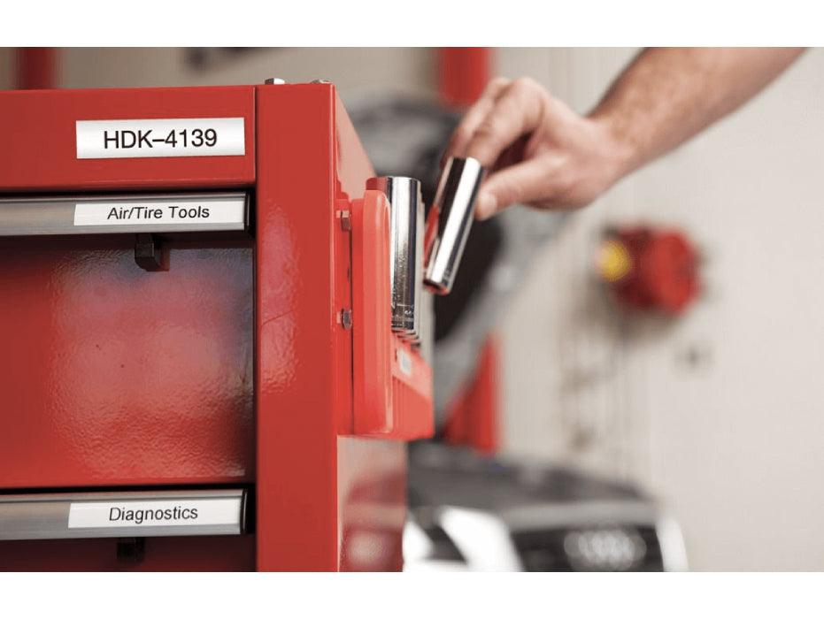 Dymo Rhino 1805430 24mm Vinyl, Black on White - Altimus