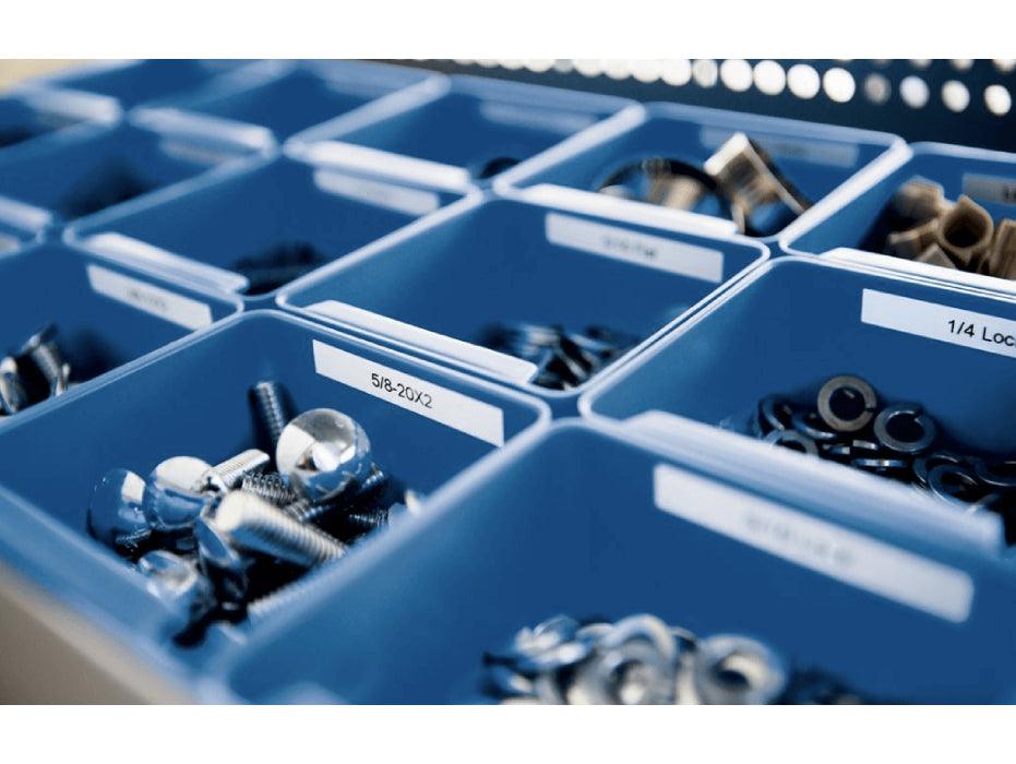 Dymo Rhino 1805430 24mm Vinyl, Black on White - Altimus