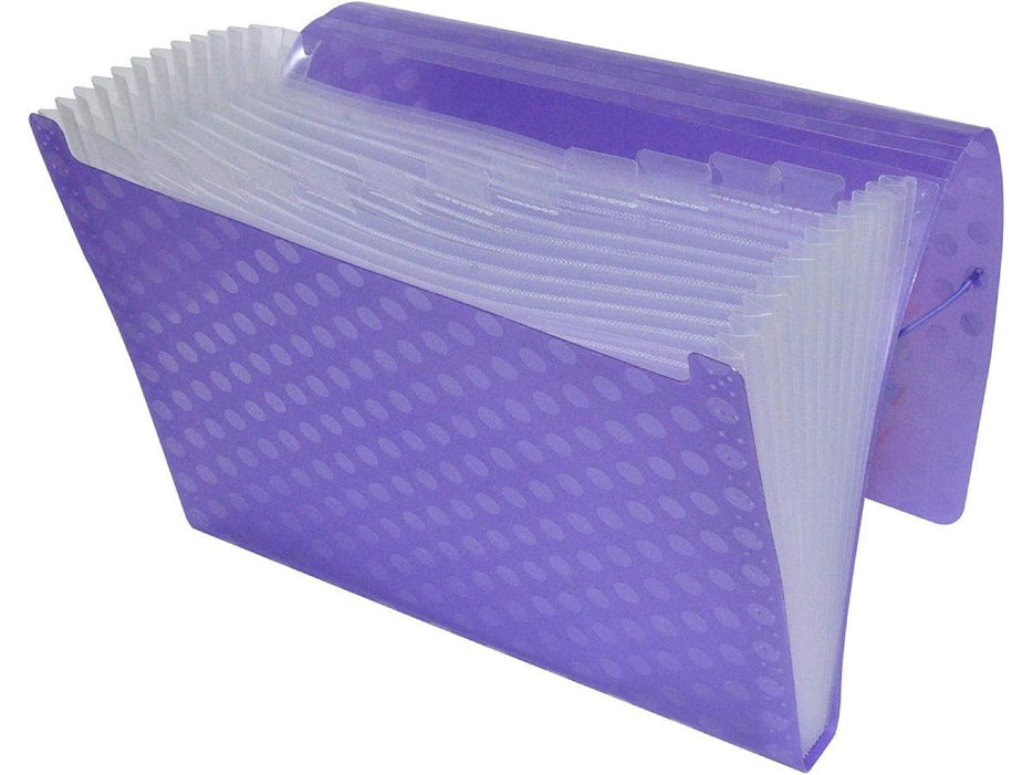 FIS Expanding Files 13 Pockets Purple Color, A4 (210 x 297mm) - Purple - Altimus