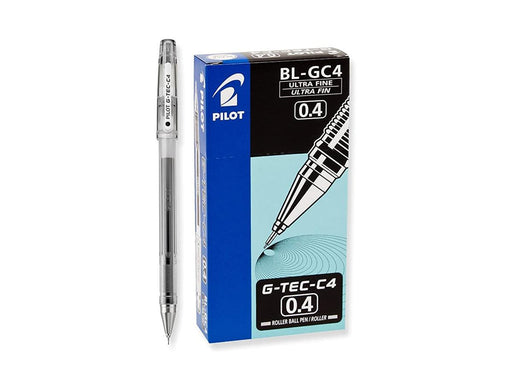 Pilot GTec C4 Gel Ink Rolling Ball Pens, Ultra Fine Point (0.4mm),Black 12pcs/box - Altimus