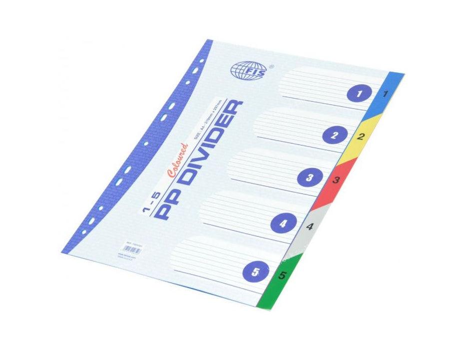 Color PP Divider, 1 - 5, English FSDV321 - Altimus