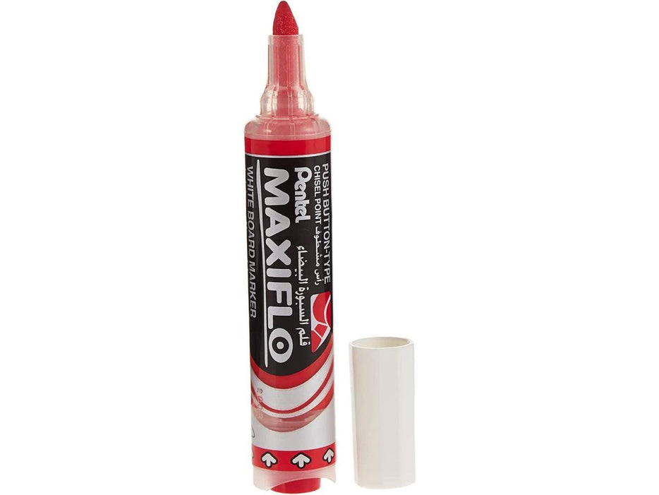 Pentel MWL6 Maxiflo Chisel Tip White Board Marker, Assorted (Pack of 8) - Altimus