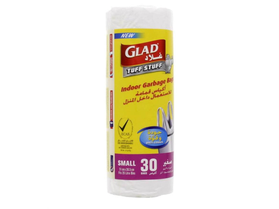 Glad Indoor Garbage Bags Small 30 Bags 51 Cm x 39.5 Cm - Altimus