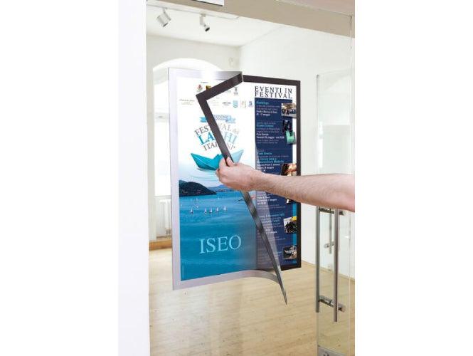 Durable DURAFRAME Poster, Self-Adhesive Magnetic Frame A2, Silver - Altimus