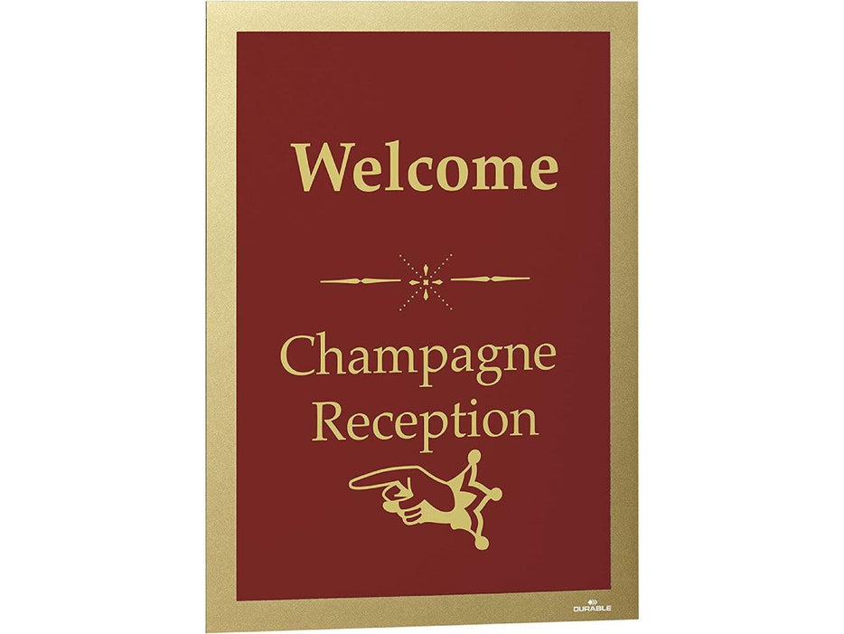 Durable Duraframe, Self-Adhesive Magnetic Frame A4, 2/pack, Gold - Altimus