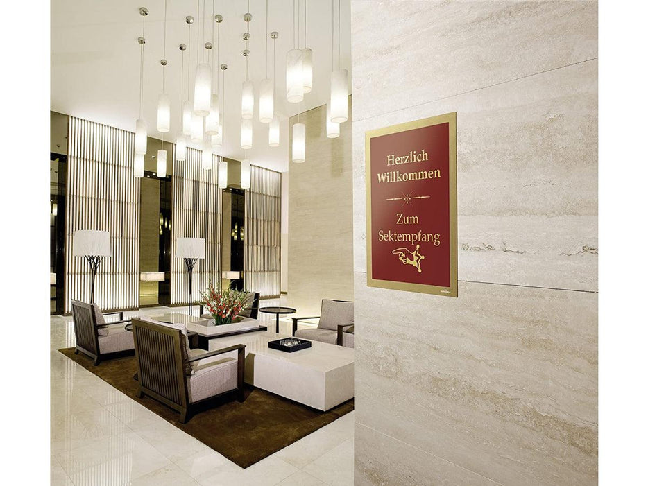 Durable Duraframe, Self-Adhesive Magnetic Frame A4, 2/pack, Gold - Altimus