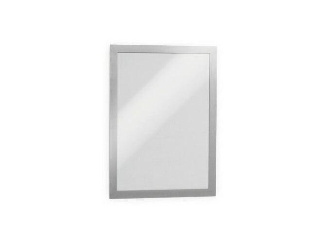 Durable Duraframe, Self-Adhesive Magnetic Frame A4, 2/pack, Metallic Silver - Altimus