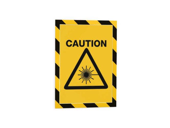 Durable Duraframe Security, Magnetic Frame A4, 5/pack, Black-Yellow - Altimus