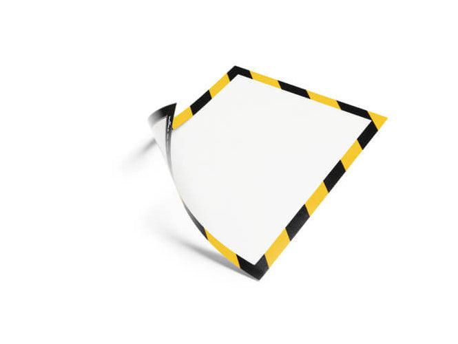 Durable Duraframe Security, Magnetic Frame A4, 5/pack, Black-Yellow - Altimus