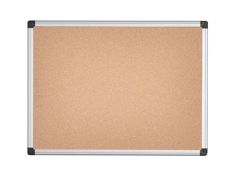 Bi-Office Cork Notice Board with Aluminium Frame, 60x45cm - Altimus