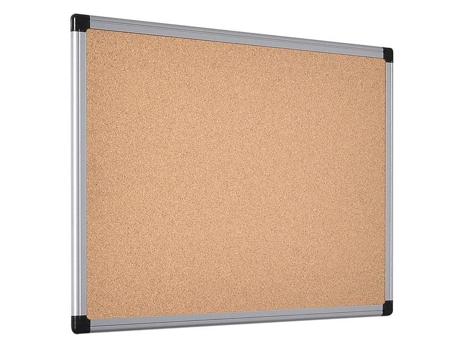 Bi-Office Cork Notice Board with Aluminium Frame, 90x60cm - Altimus