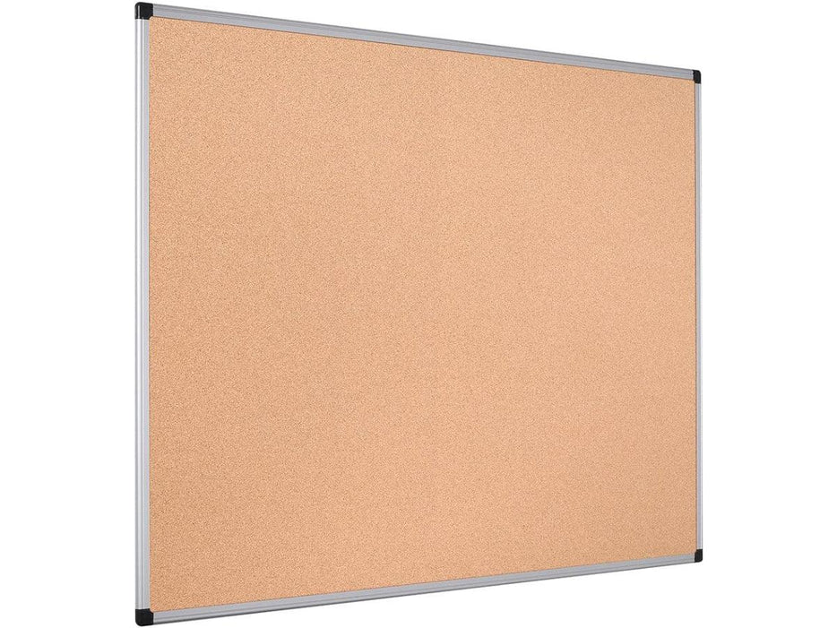 Bi-Office Cork Notice Board with Aluminium Frame, 90x120cm - Altimus