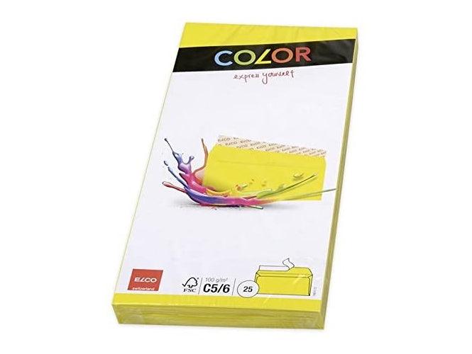 Elco C5/6 Envelope with Adhesive Closure, 100gsm, 25pcs/pack - Yellow - Altimus