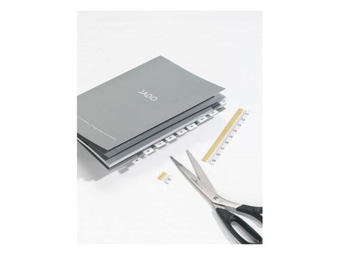 Durable TABFIX Self-Adhesive Index Tabs with blank and pre-printed inserts, 200 x 10mm, 5/pack - Altimus