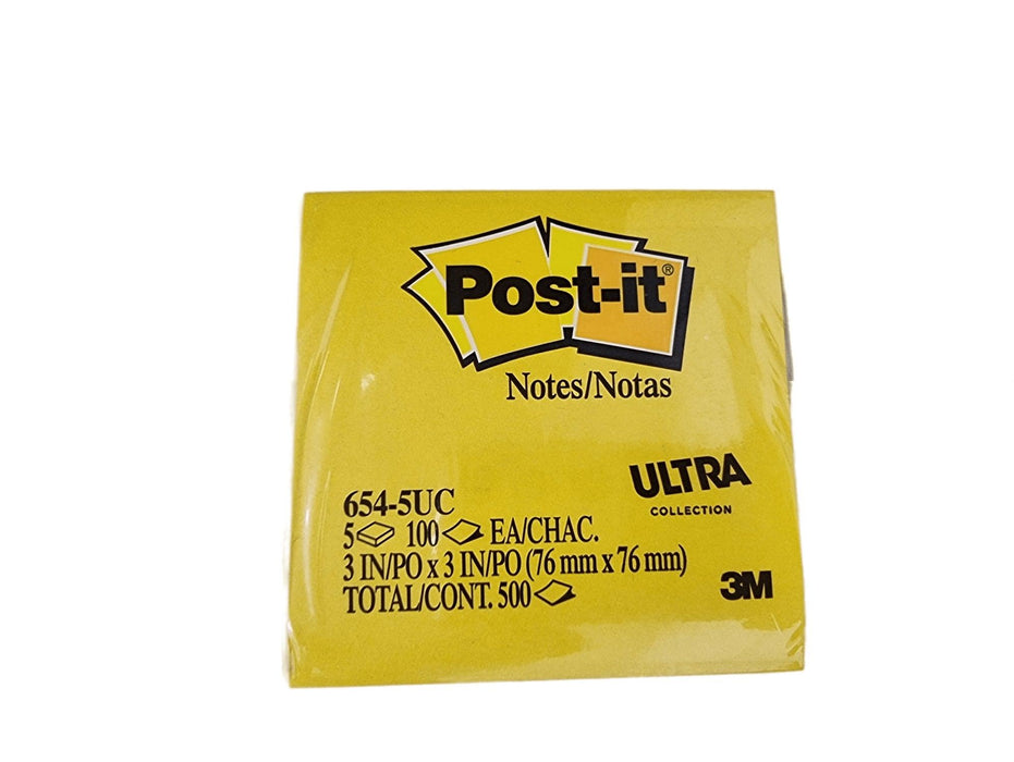 3M Post-It Notes Ultra Colors 654-5UC 5pads/pack - Altimus