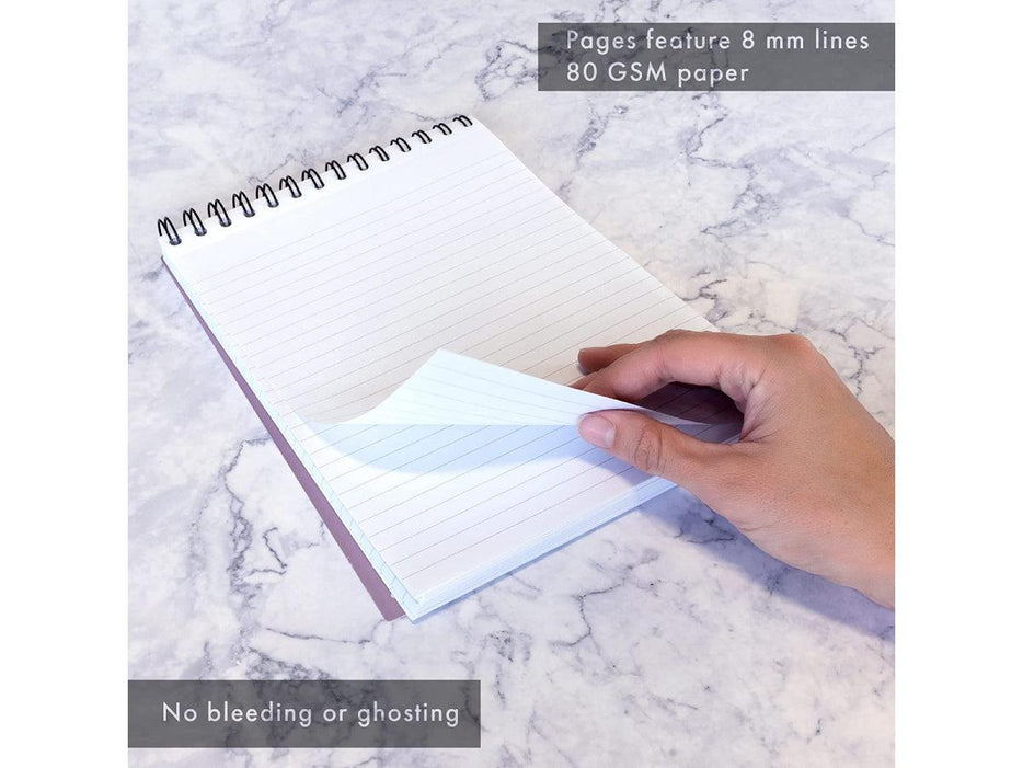 Pukka Shortie Metallic Pad, 80gsm, Ruled, Wirebound, 235mm X 178mm, 240 pages - Altimus